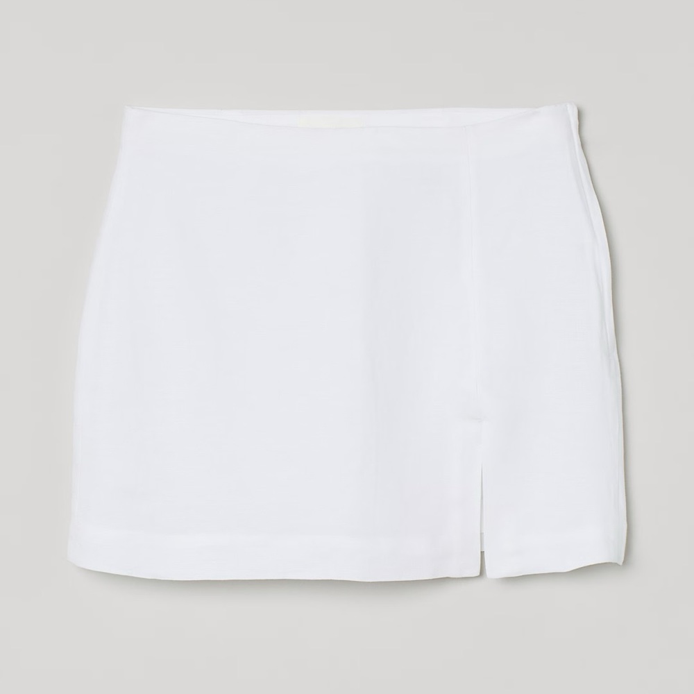Linen Blend Mini skirt